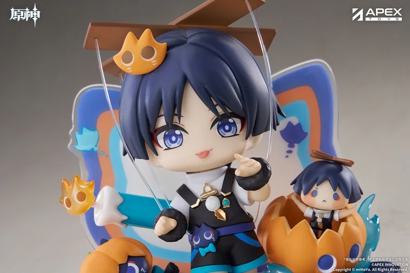 (Figure) Genshin Impact You Ye Qi Xiang Series Chibi Chara Figure Wanderer {Bonus: Art Board} - Image 3