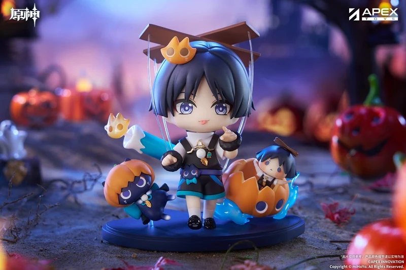 (Figure) Genshin Impact You Ye Qi Xiang Series Chibi Chara Figure Wanderer {Bonus: Art Board} - Image 4