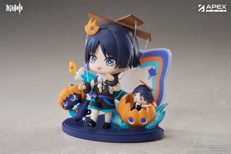 (Figure) Genshin Impact You Ye Qi Xiang Series Chibi Chara Figure Wanderer {Bonus: Art Board} - Image 5