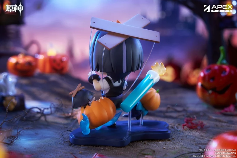 (Figure) Genshin Impact You Ye Qi Xiang Series Chibi Chara Figure Wanderer {Bonus: Art Board} - Image 6