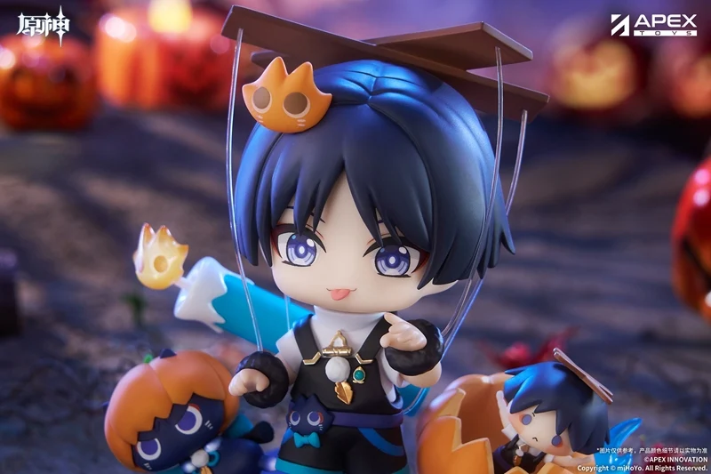 (Figure) Genshin Impact You Ye Qi Xiang Series Chibi Chara Figure Wanderer {Bonus: Art Board} - Image 7