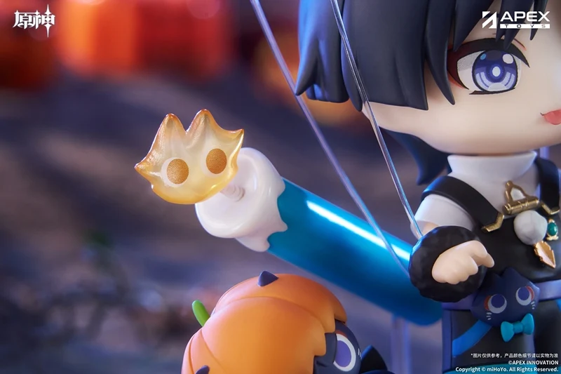 (Figure) Genshin Impact You Ye Qi Xiang Series Chibi Chara Figure Wanderer {Bonus: Art Board} - Image 8