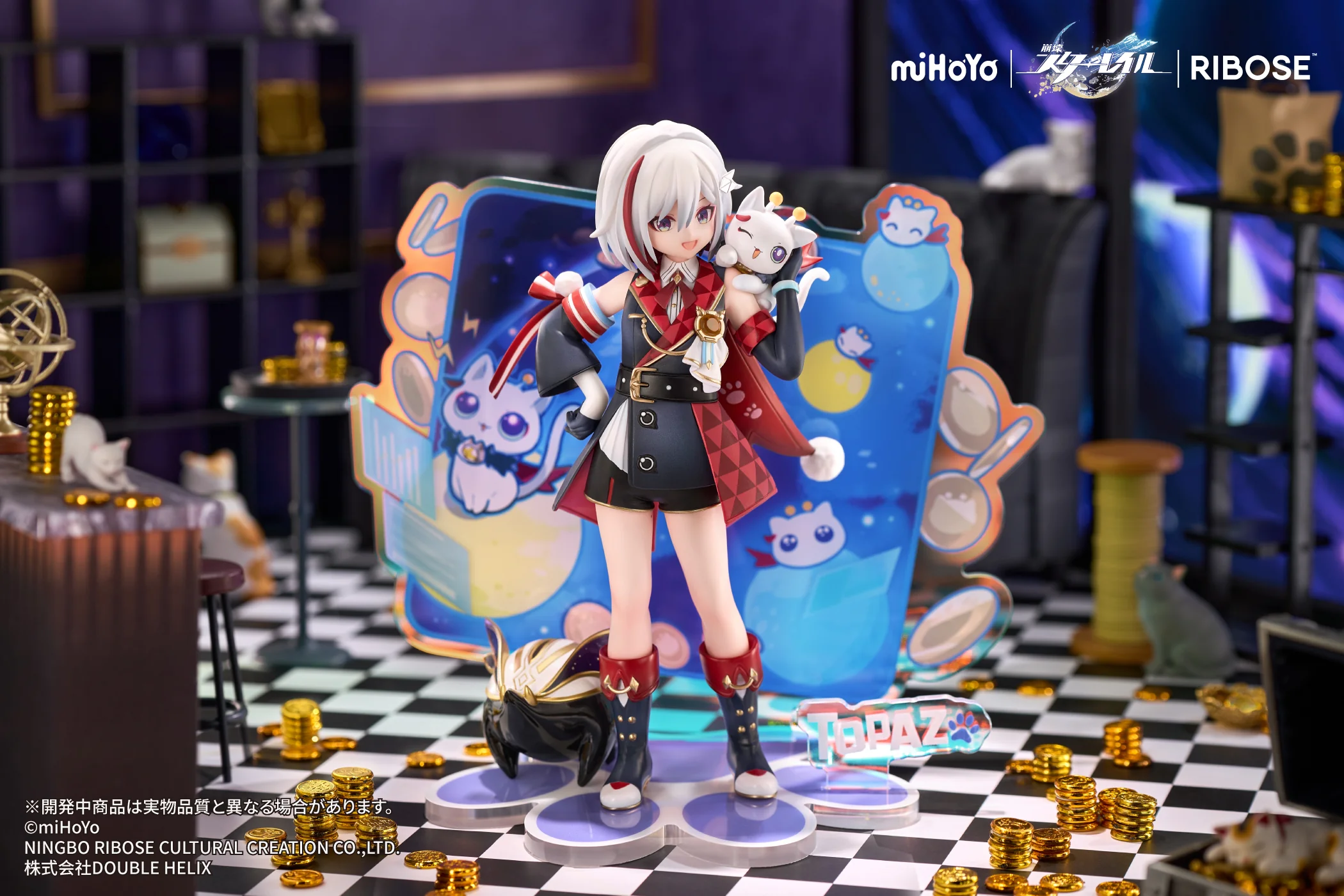 (Figure) Honkai: Star Rail - RIBOSE RISE UP+ Little Cat Series Topaz & Numby Ver. Figure - Image 12